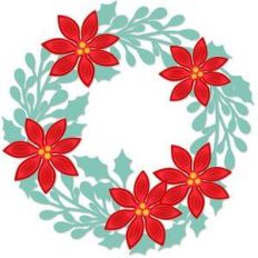 poinsettia wreath