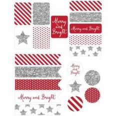 merry and bright planner stickers