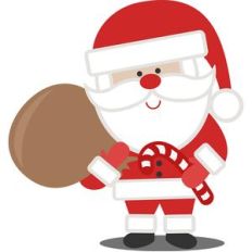 santa with bag