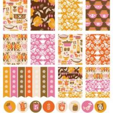 vintage kitchen planner stickers- erin condren
