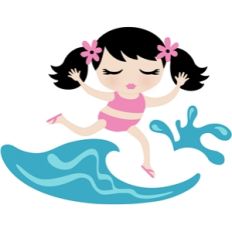 beach girl wave jumper