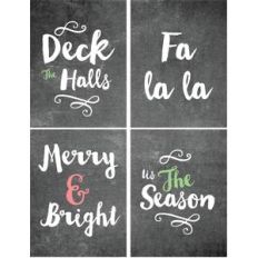 christmas chalkboard 3x4 cards