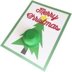 christmas tree lip balm card