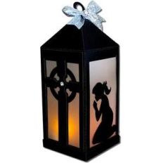 praying girl lantern (flameless)