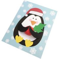 penguin lip balm card