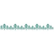 doodle christmas tree border