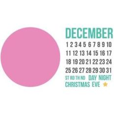 december circle calendar