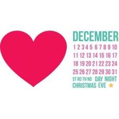 december heart calendar