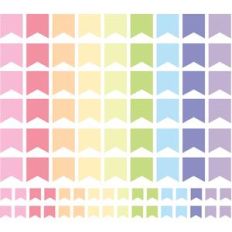 pastel planner flags