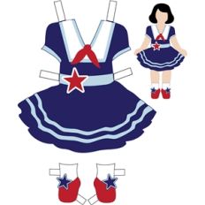 4th of july sailor dress with tabs