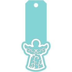 angel swirls tag