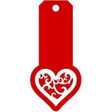 heart swirls tag