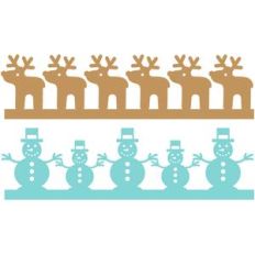 snowman reindeer borders