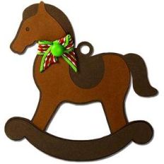 rocking horse gift tag