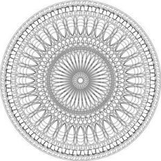 mandala print and color