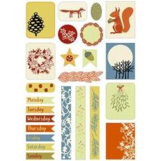 winter woodland planner stickers