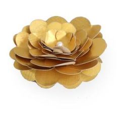 3d gold blossom flower