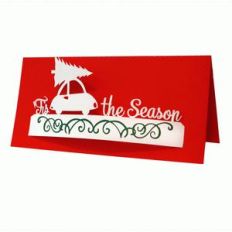 christmas card with 3d element