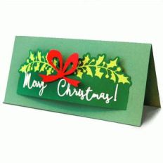christmas card with 3d element