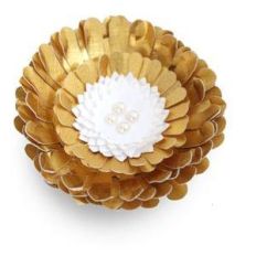 3d gold gerber daisy flower