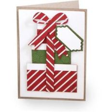 three stacked presents folded card