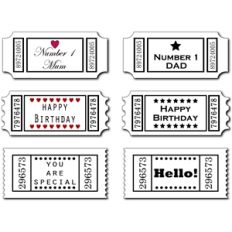 sentiments- greetings tickets set