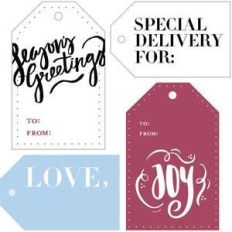 christmas/holiday tags