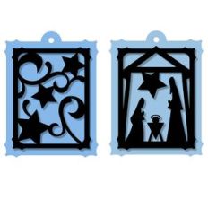christmas tags - nativity