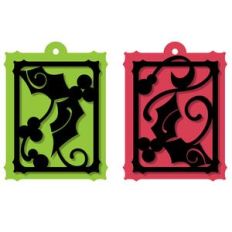 christmas tags - holly