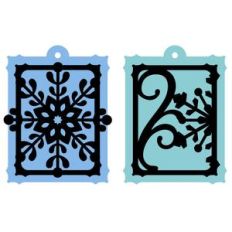 holiday tags - snowflake