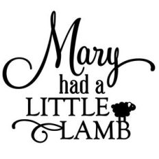 mary had a little lamb phrase