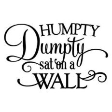 humpty dumpty sat on a wall phrase