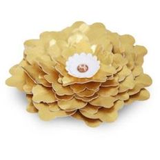 3d gold flower
