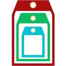 nested square gift tags