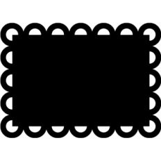 4x6 scalloped frame