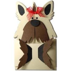 yorkshire terrier hug gift card holder