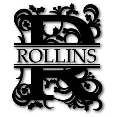 holly r split monogram