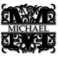 holly m split monogram