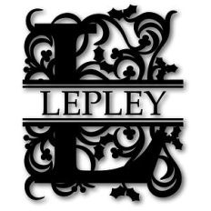 holly l split monogram