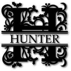 holly h split monogram