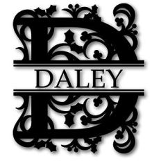 holly d split monogram