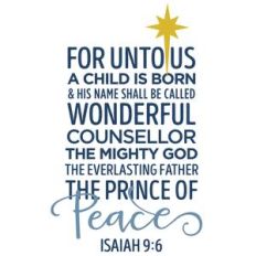for unto us a child is born phrase