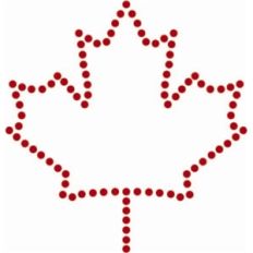maple leaf rhinestone