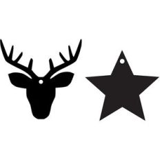 stag and star ornaments
