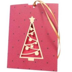 christmas tree envelope card with frame