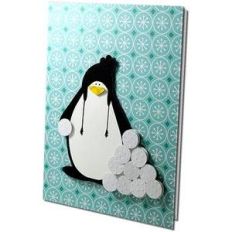 penguin snowball fight card