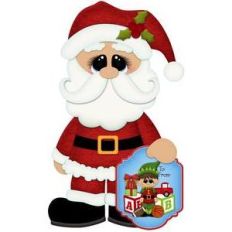 christmas gift tag santa claus