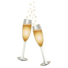 champagne glasses