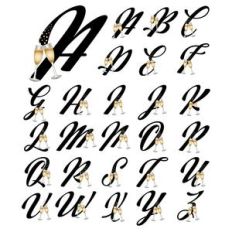 champagne monograms