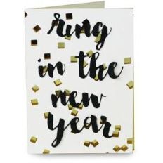 confetti new years card